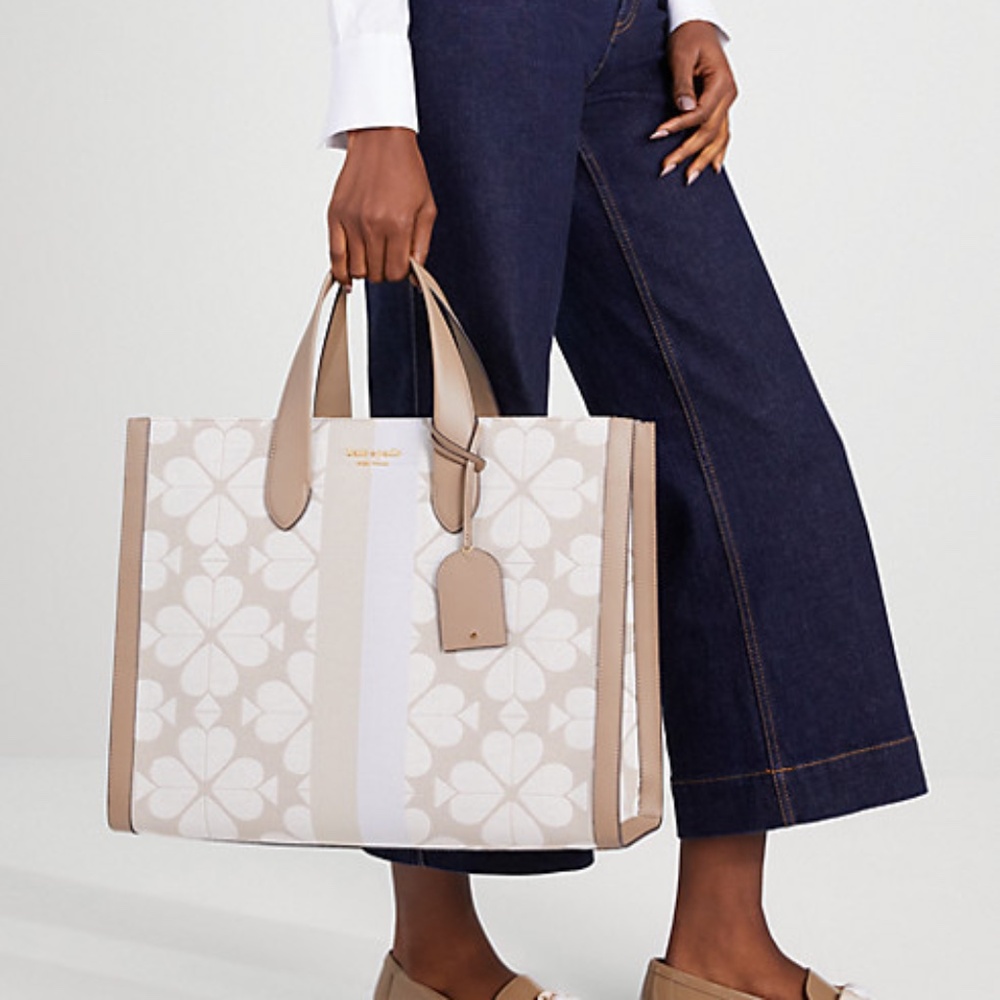 【kate spade】Stripe Manhattan Large Tote/NWT!! - Picture 8 of 8